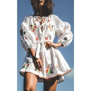 Innika Choo Mini Smock White Dress